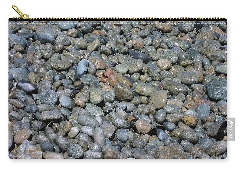 Rocks Zip Pouch featuring the photograph Rocks by John Greco