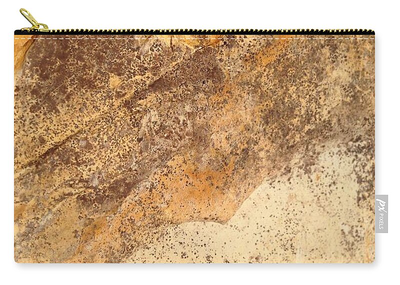 Rock Zip Pouch featuring the photograph Rockscape 7 by Linda Bailey