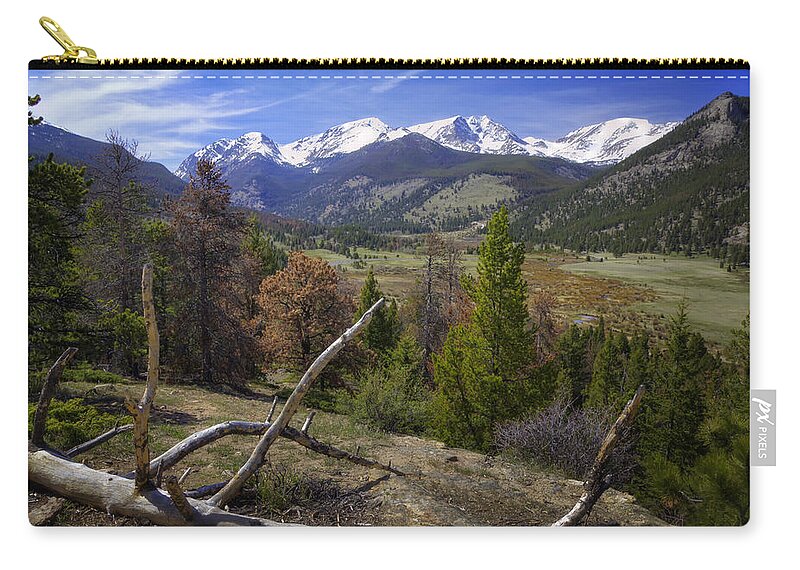 Rocky Mountain National Park Zip Pouch featuring the photograph Rocky Mountain National Park by Joan Carroll