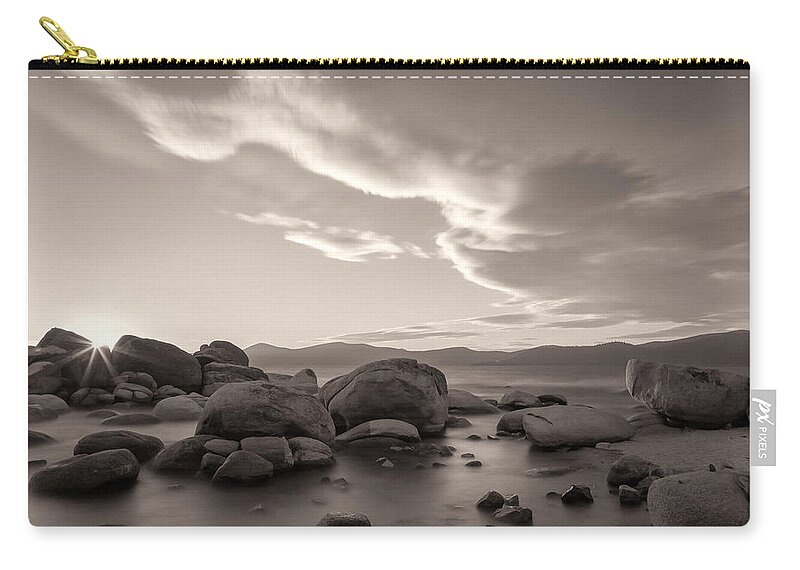 Landscape Carry-all Pouch featuring the photograph Rocky Shore by Jonathan Nguyen
