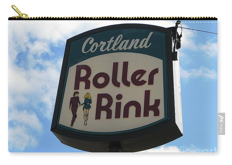 Roller Rink Zip Pouch featuring the photograph Roller Rink by Michael Krek