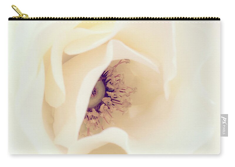 Love Carry-all Pouch featuring the photograph Romance in a Rose by Spikey Mouse Photography