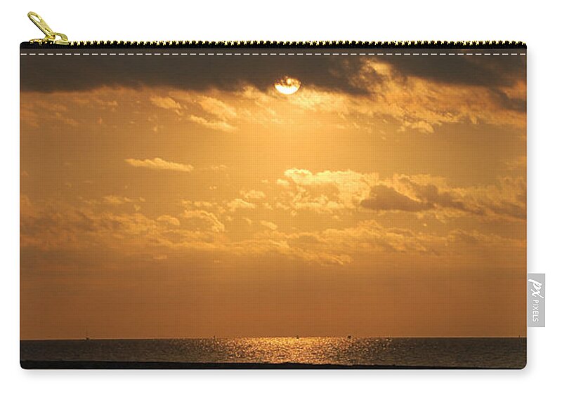 Romance Zip Pouch featuring the photograph Romantic Sunrise by Leticia Latocki