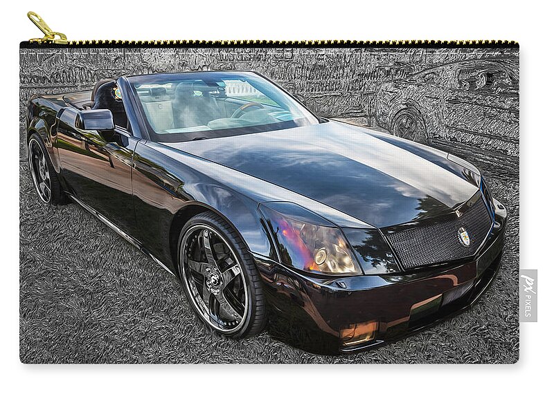 2004 Cadillac Zip Pouch featuring the photograph Rons 2004 Cadillac XLR by Rich Franco