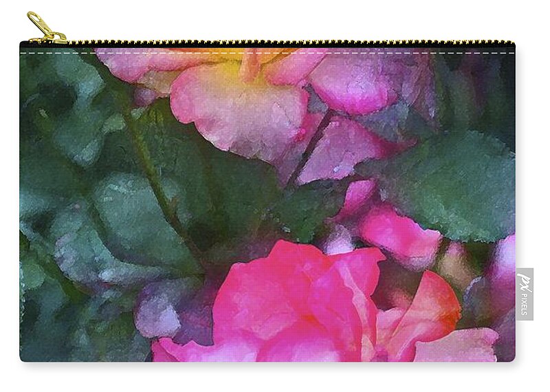 Floral Zip Pouch featuring the photograph Rose 242 by Pamela Cooper