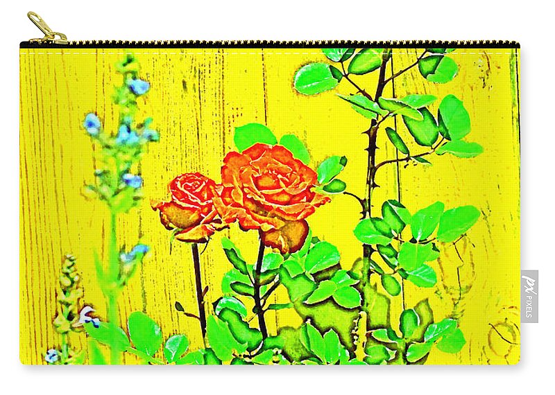 Floral Zip Pouch featuring the photograph Rose 9 by Pamela Cooper