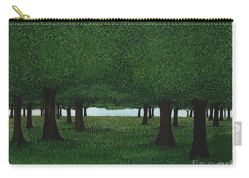 Trees Carry-all Pouch featuring the painting Ross by Hilda Wagner