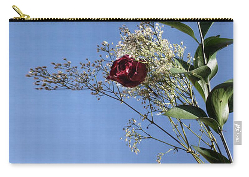 Roses Zip Pouch featuring the photograph Rosy Reflection - Right Side by Gravityx9 Designs