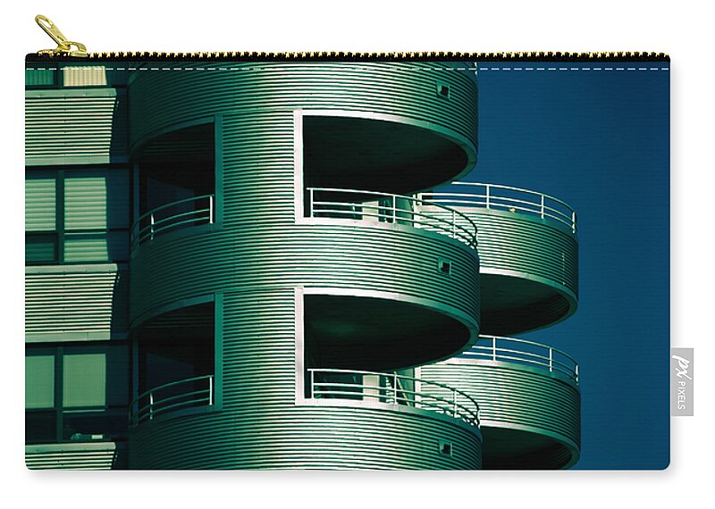 Architecture Zip Pouch featuring the photograph Round and Round Up and Down by Christi Kraft
