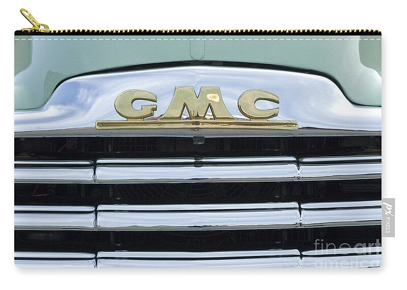 Gmc Zip Pouch featuring the photograph Route 66 GMC by Bob Christopher