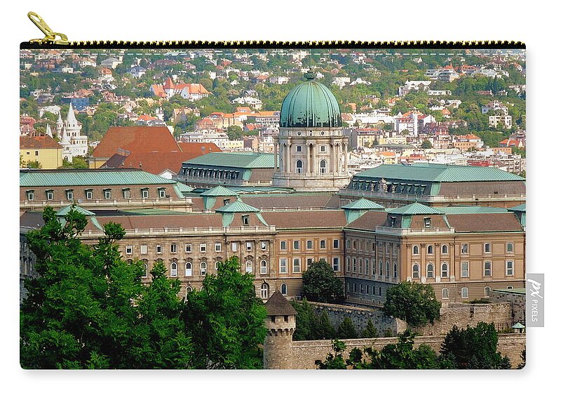 Hungary Zip Pouch featuring the photograph Royal Palace I I Budapest by Caroline Stella