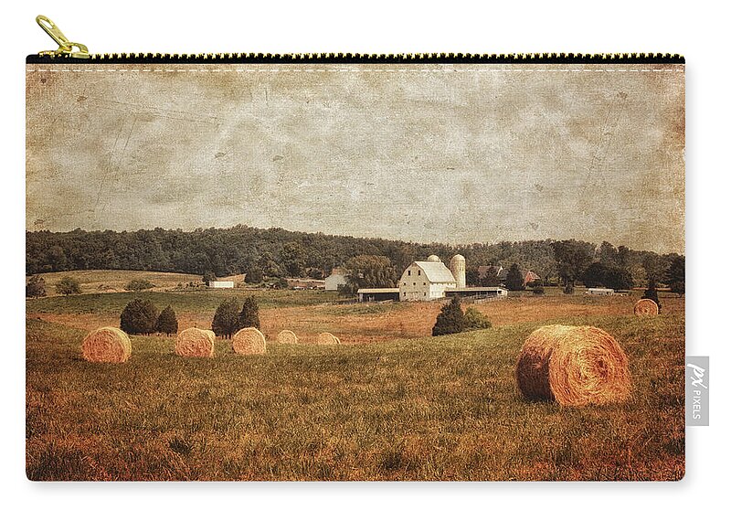 Barn Zip Pouch featuring the photograph Rural America by Kim Hojnacki