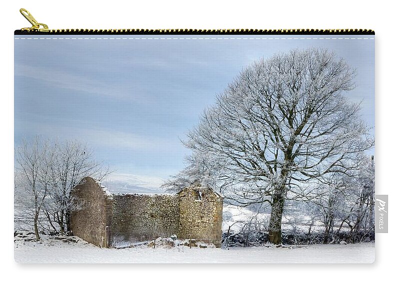 Winter Zip Pouch featuring the photograph Rural Winter by David Birchall