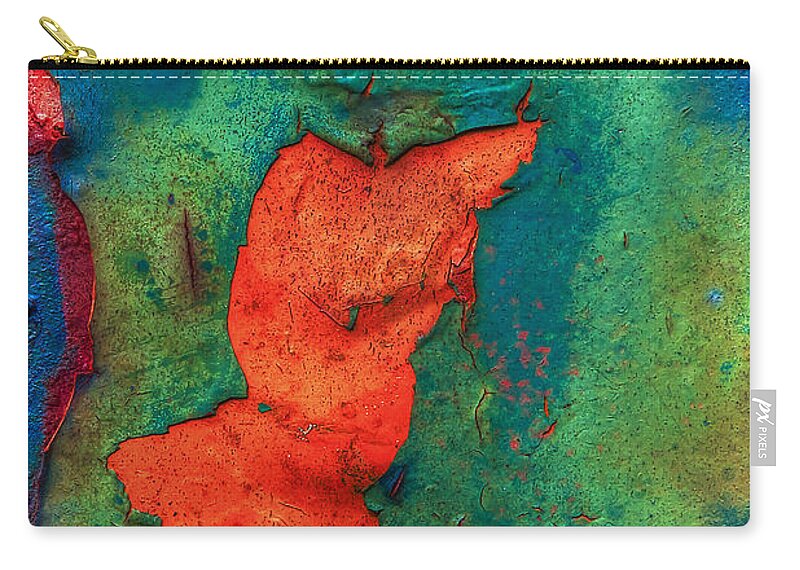 Abstract Zip Pouch featuring the photograph Rust is Beautiful by Jerry Gammon