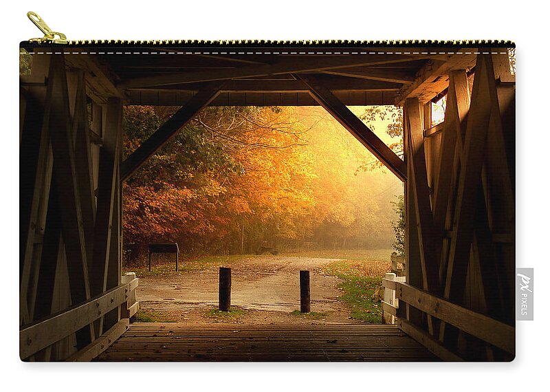  Zip Pouch featuring the photograph Rustic Beauty by Rob Blair