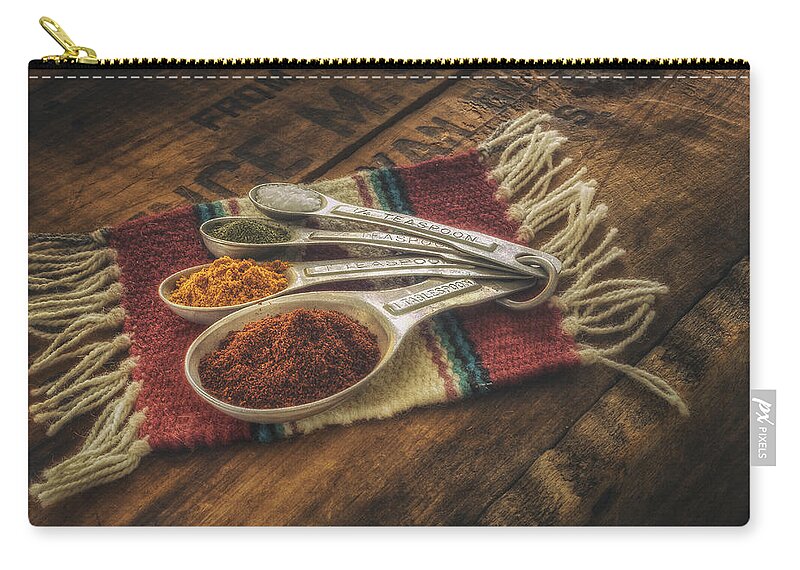 Spice Zip Pouch featuring the photograph Rustic Spices by Scott Norris
