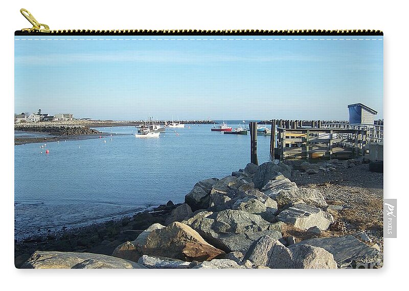 Rye Nh Carry-all Pouch featuring the photograph Rye Harbor by Eunice Miller