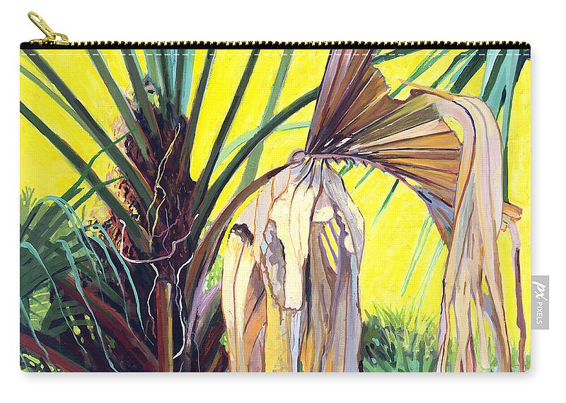 Hilton Head Zip Pouch featuring the painting Sabal by David Randall