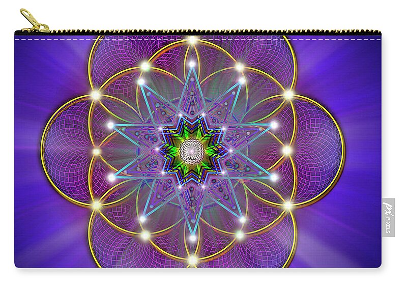 Endre Zip Pouch featuring the photograph Sacred Geometry 3 by Endre Balogh