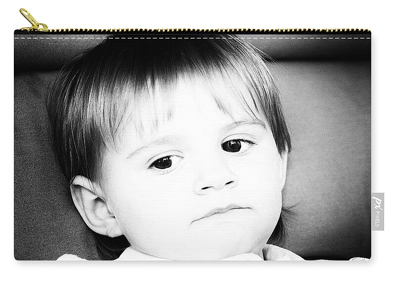 Baby Zip Pouch featuring the photograph Sad Eyes by Diana Haronis