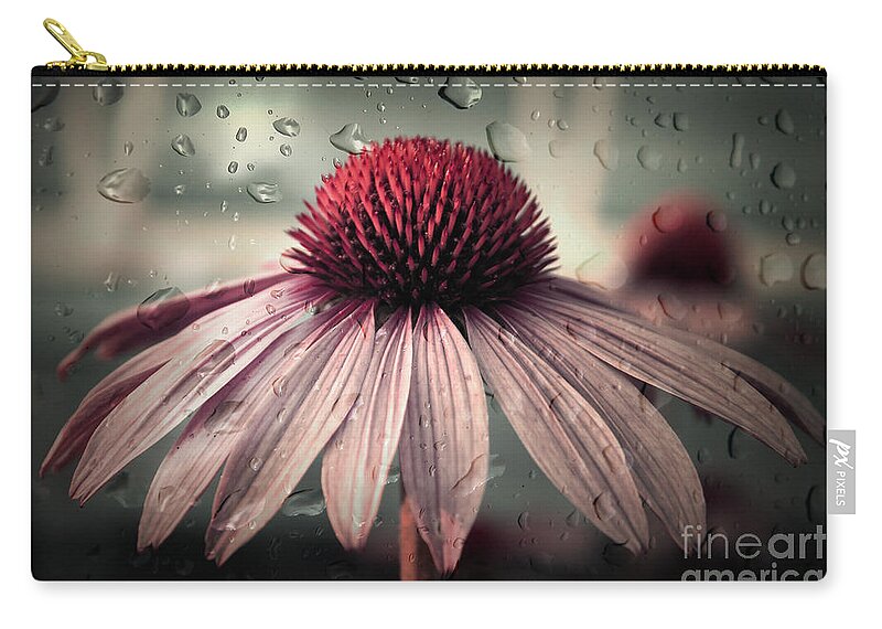 Flower Zip Pouch featuring the photograph Sad Solitude by Aimelle Ml