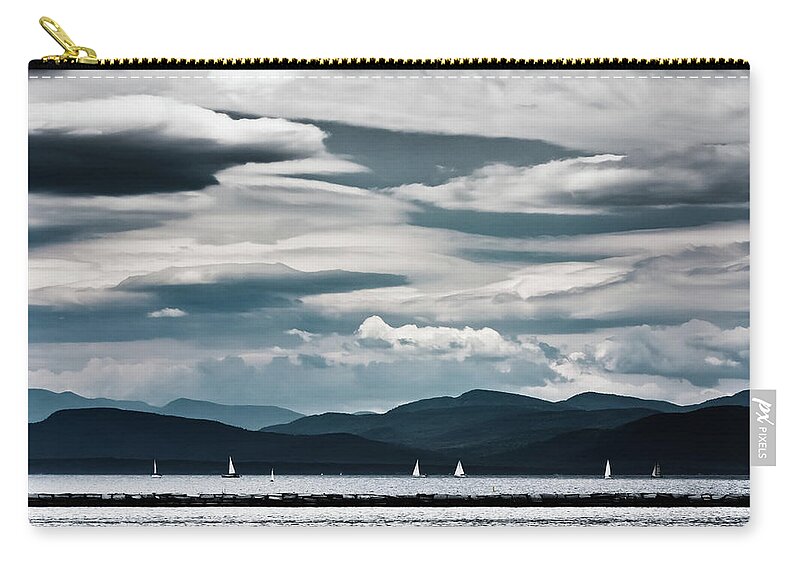Tranquility Zip Pouch featuring the photograph Sail Boats by Adam Jeffery Photography