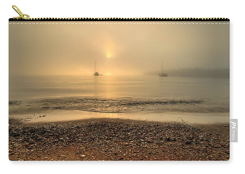Canada Zip Pouch featuring the photograph Sailboats in Tee Harbour by Jakub Sisak