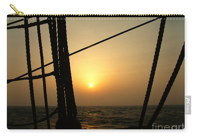 Sailing Zip Pouch featuring the photograph Sailing by Nina Ficur Feenan
