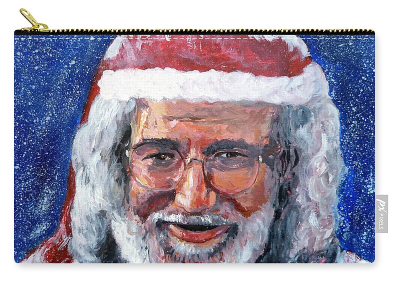 Saint Jerome Zip Pouch featuring the painting Saint Jerome by Tom Roderick