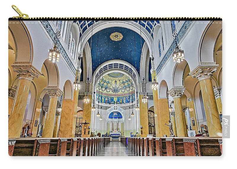Altar Zip Pouch featuring the photograph Saint Mary's Altar by Susan Candelario