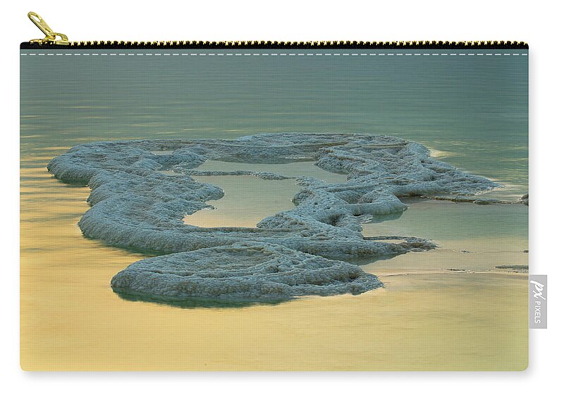Tranquility Zip Pouch featuring the photograph Salt Island by Ilan Shacham