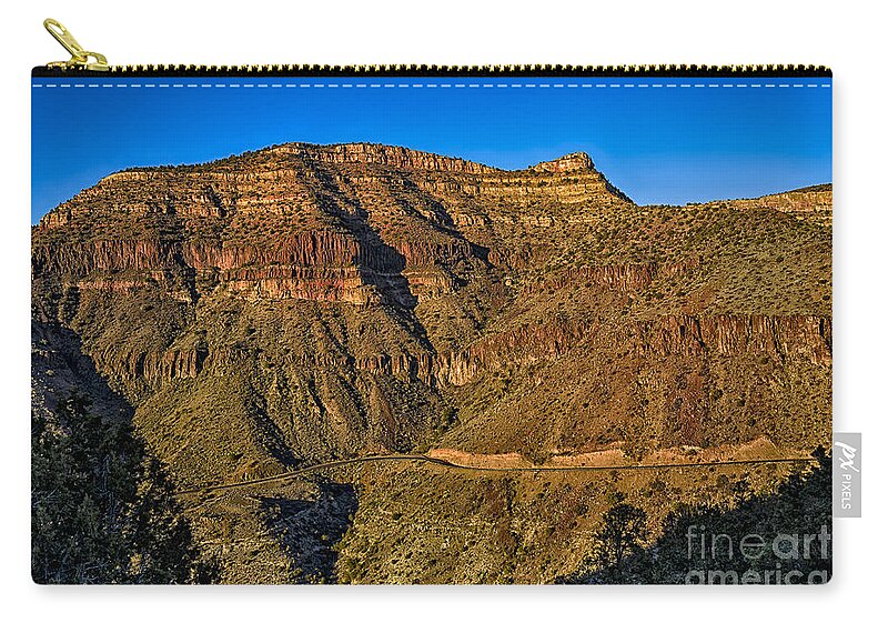 Arizona Zip Pouch featuring the photograph Salt River Canyon 45 by Mark Myhaver