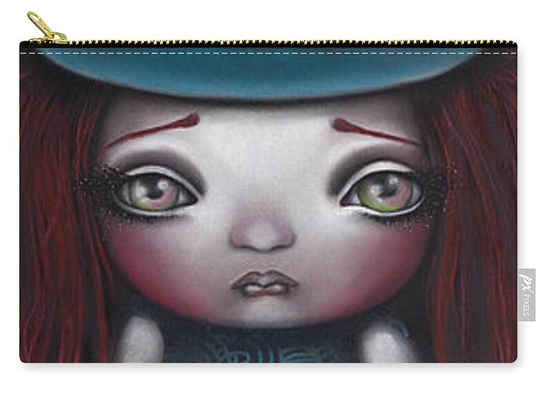 Witch Carry-all Pouch featuring the painting Samantha by Abril Andrade