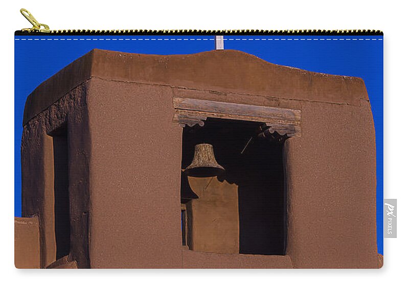 San Miguel Church Zip Pouch featuring the photograph San Miguel Church by Garry Gay