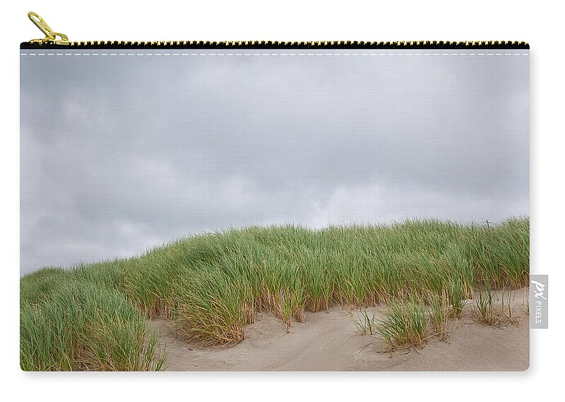 Beach Zip Pouch featuring the photograph Sand Dunes and Grass by Jeff Goulden