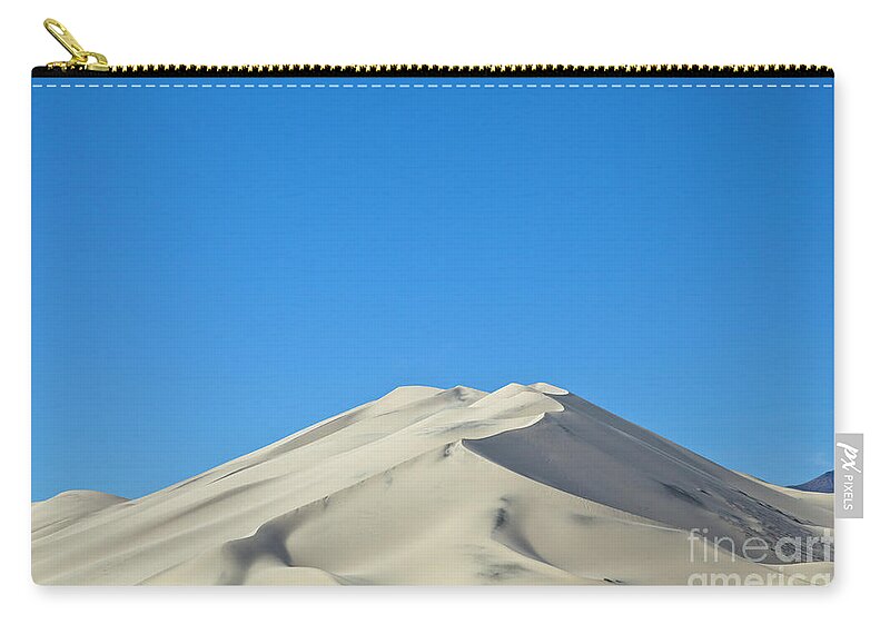 00559254 Zip Pouch featuring the photograph Sand Dunes In Death Valley Natl Park by Yva Momatiuk and John Eastcott