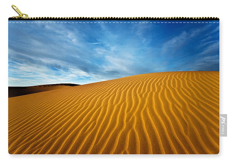 Death Valley Zip Pouch featuring the photograph Sands of Time by Darren White