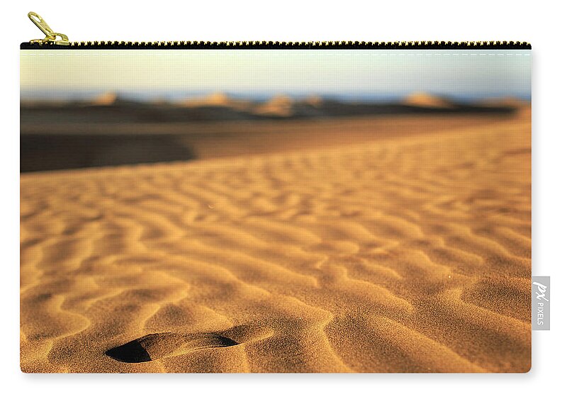 Tranquility Zip Pouch featuring the photograph Sandy Step by Photographer Joakim Berndes © 1996-2013