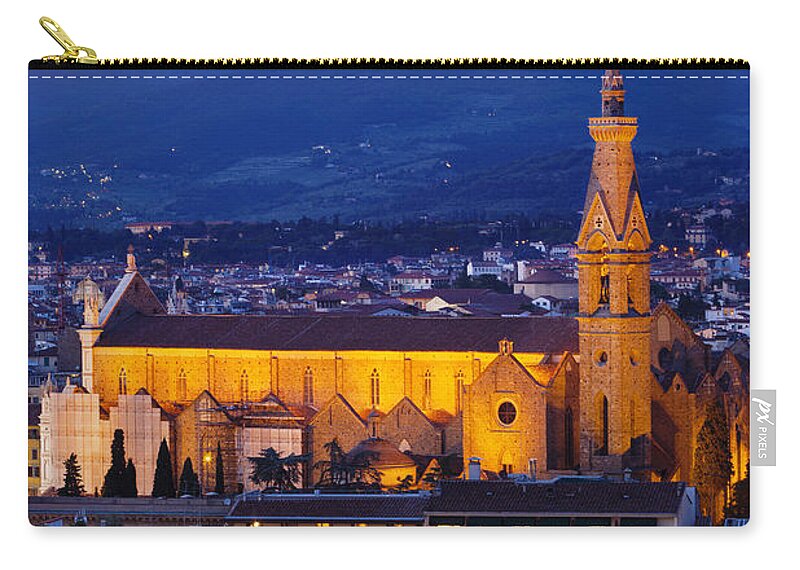 Basilica Zip Pouch featuring the photograph Santa Croce by Brian Jannsen