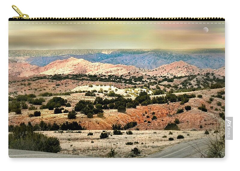 Landscape Zip Pouch featuring the photograph A Girl From New York by Diana Angstadt