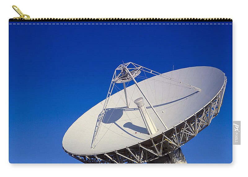 Antenna Zip Pouch featuring the photograph Satellite Dishes by Dale Boyer