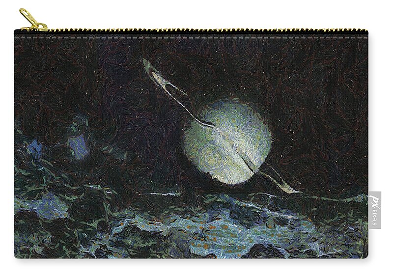 Planet Zip Pouch featuring the painting Saturn-y by Inspirowl Design