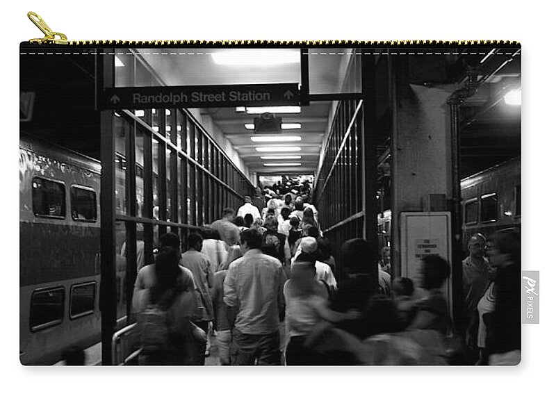 Schedule Zip Pouch featuring the photograph Scheduled Motion by Frank J Casella