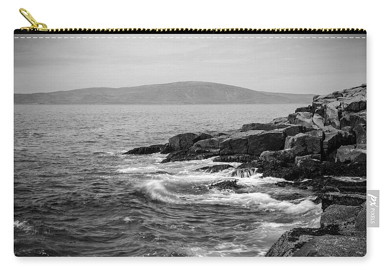 Acadia Zip Pouch featuring the photograph Schoodic by Kristopher Schoenleber