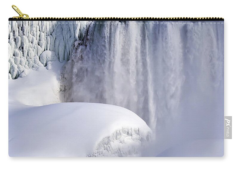 Falls Zip Pouch featuring the photograph Sculpted by Nature by Robin Webster