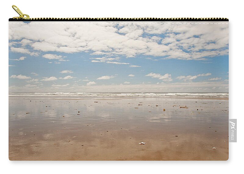 Ocean Zip Pouch featuring the photograph Sea and Sky by Lisa Chorny