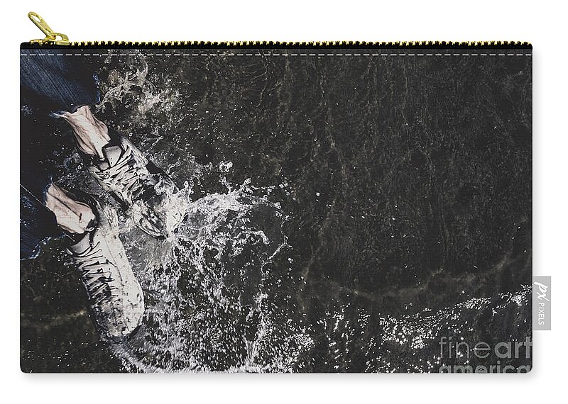 Water Zip Pouch featuring the photograph Seas of freedom by Jorgo Photography