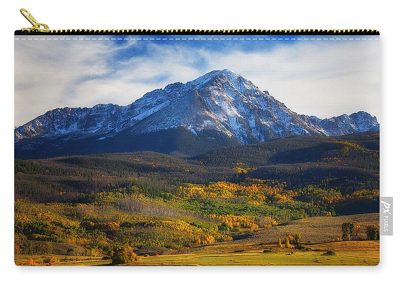 Autumn Landscapes Zip Pouch featuring the photograph Seasons Change by Darren White