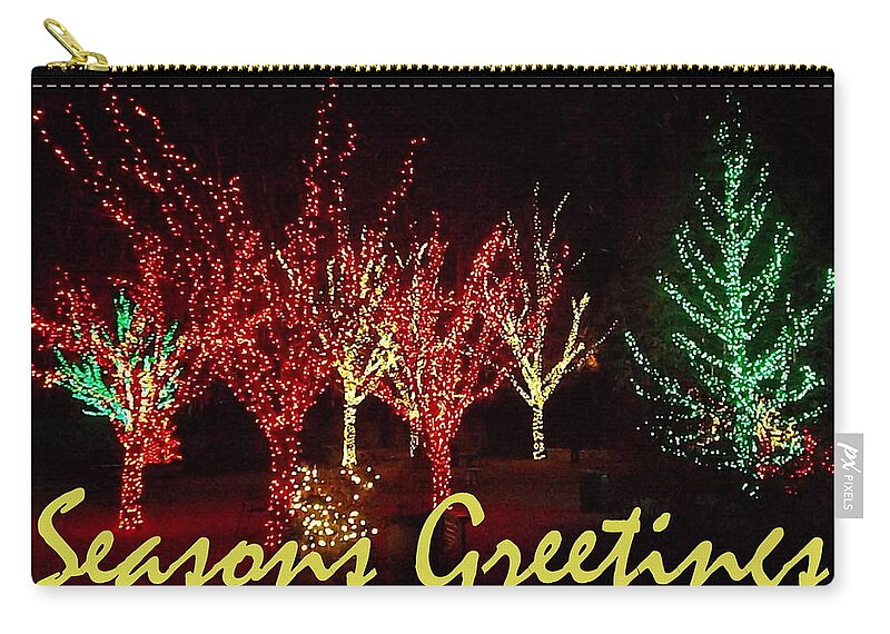 Seasons Greetings Zip Pouch featuring the painting Seasons Greetings by Darren Robinson