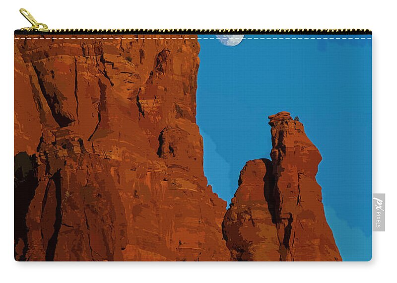 Poster Zip Pouch featuring the digital art See America - Coconino National Forest by Ed Gleichman